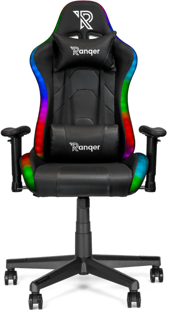 Ranqer Aura - Gaming chair RBG / LED - black