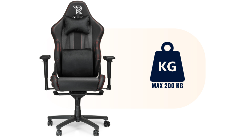 Gaming chair for tall and heavier people